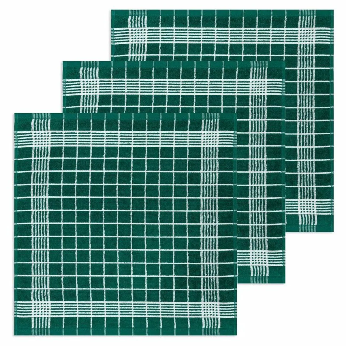 Kracht Geschirrtuch Trockenperle, 100% Baumwolle, 3er Set, ca. 50x50cm