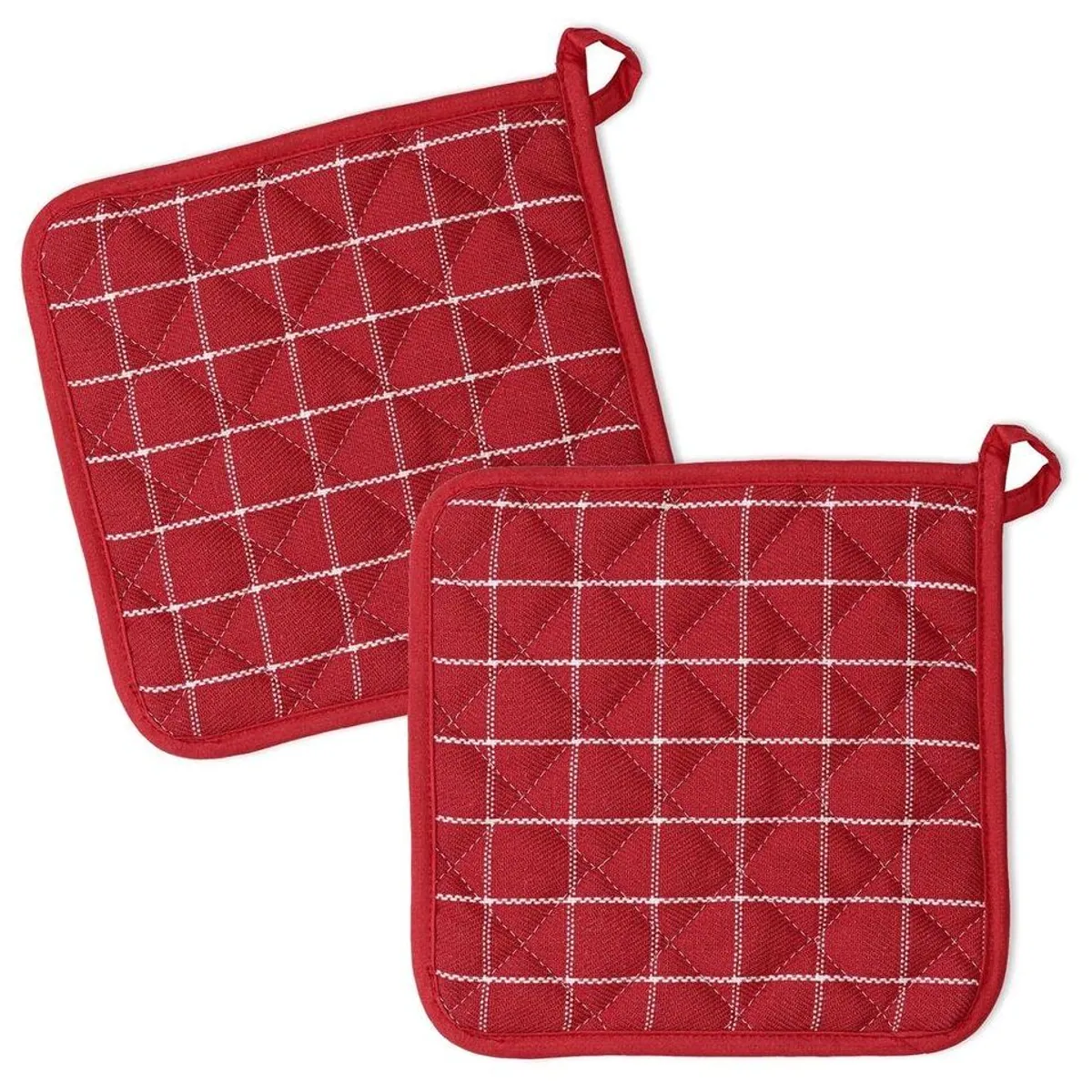 Kracht Topflappen Trockenperle, 2er Set, wattiert, 22x22 cm