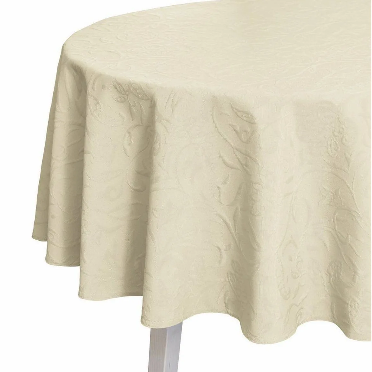Pichler Tischdecke rund Cordoba Kreis 170 cm, bügelfrei, waschbar, floral