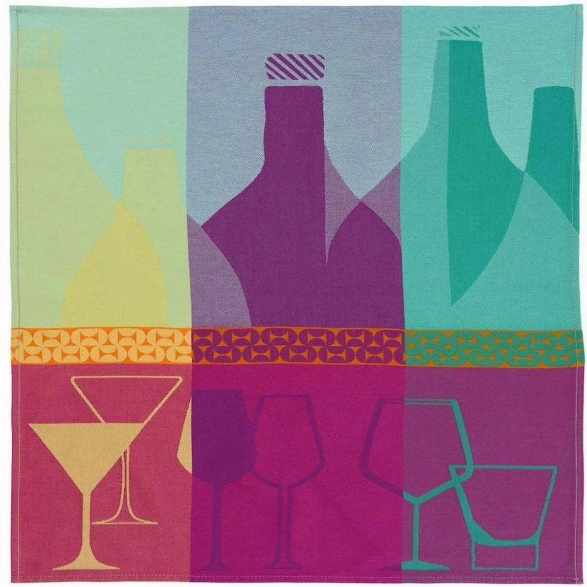 Sander Geschirrtuch Bar, hochwertige Jacquard-Webung, frische Farben — 50 x 70 cm