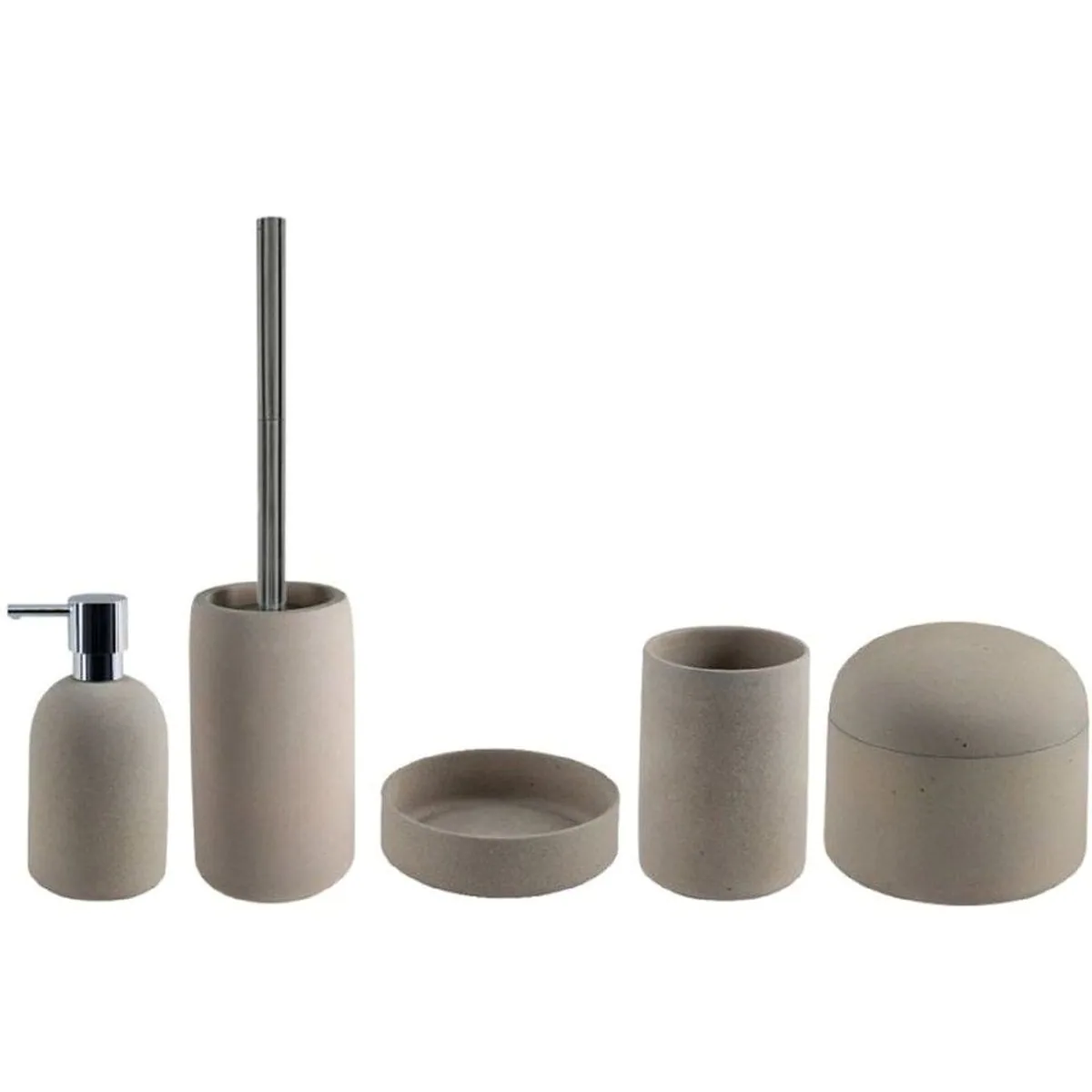 Spirella GEMMA Badaccessoires-Set, elegantes Design, hohe Funktionalität, warmen Erdtöne